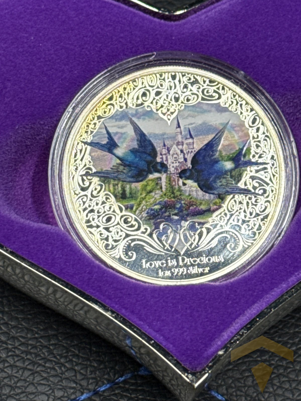2 доллара 2013г, "Любовь бесценна" серебро 999пр, Англия